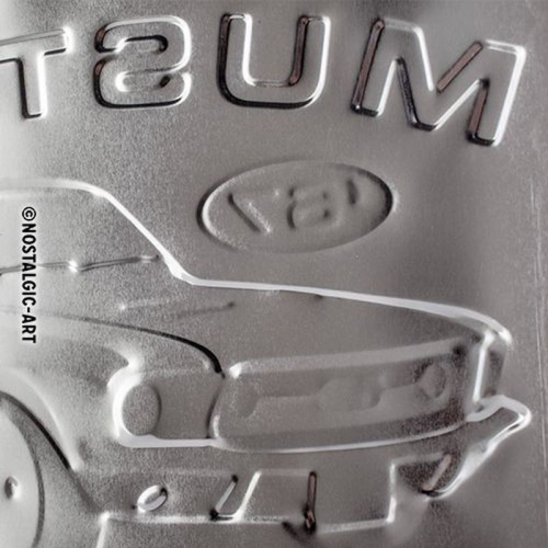 Blechschild Ford Mustang rot 4